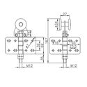 8650-001-u-40-steel-nylon-middle-hinge-trolley-for-curved-systems-75kg