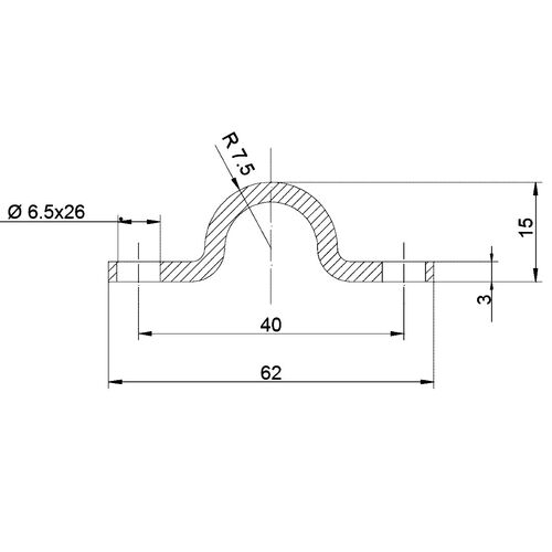 5366-001-floor-track-for-u-20-sliding-gate-gear-screw-fixing