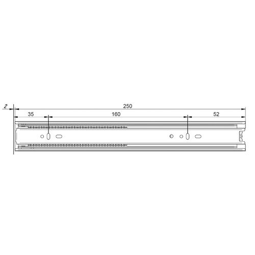 0420-001-45mm-ball-bearing-full-extension-runner-slide